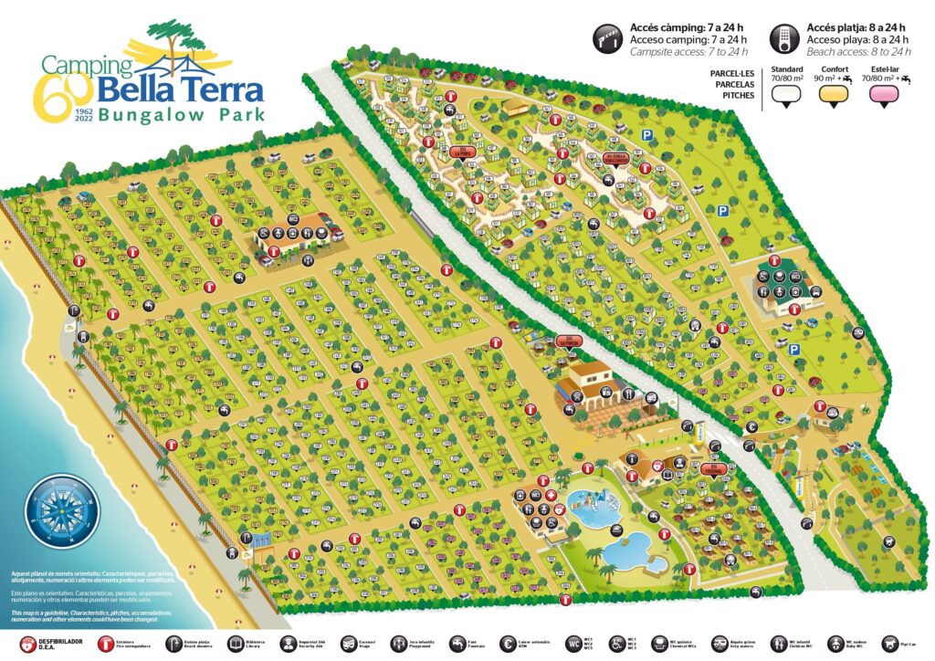 Plattegrond en kaart Camping Bella Terra