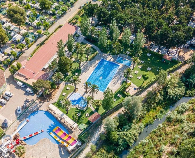 Camping El Delfin Verde resort Platja d'Aro bovenaanzicht